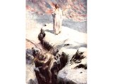 Jesus on the high mountain, tempted in the wilderness - by William Hole